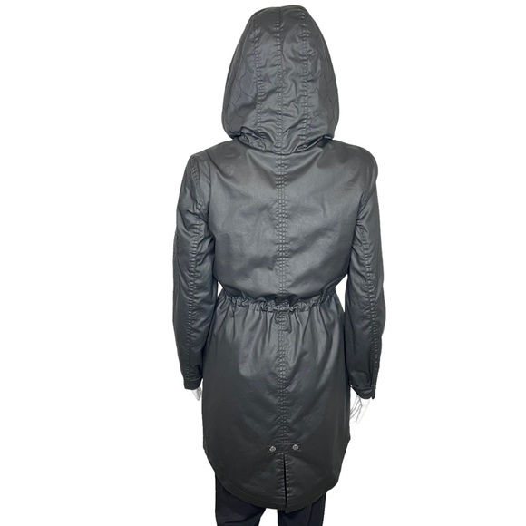 Mint Velvet Black Long Utility Coat 8 - Picture 6 of 10